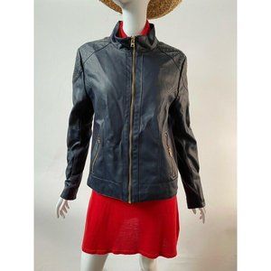 Andrew Marc New York Womens Jacket Blue Full Zip